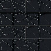 Feinsteinzeugfliese Black Marble (120 x 240 cm, Schwarz, Glänzend) | BAUHAUS