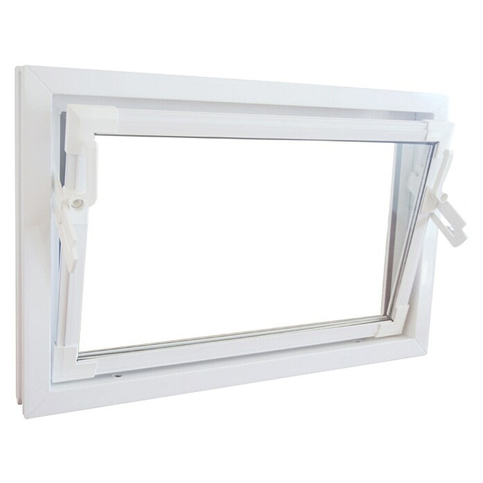 Solid Elements Kippfenster Q59 (B x H: 60 x 40 cm, Kunststoff, Weiß)
