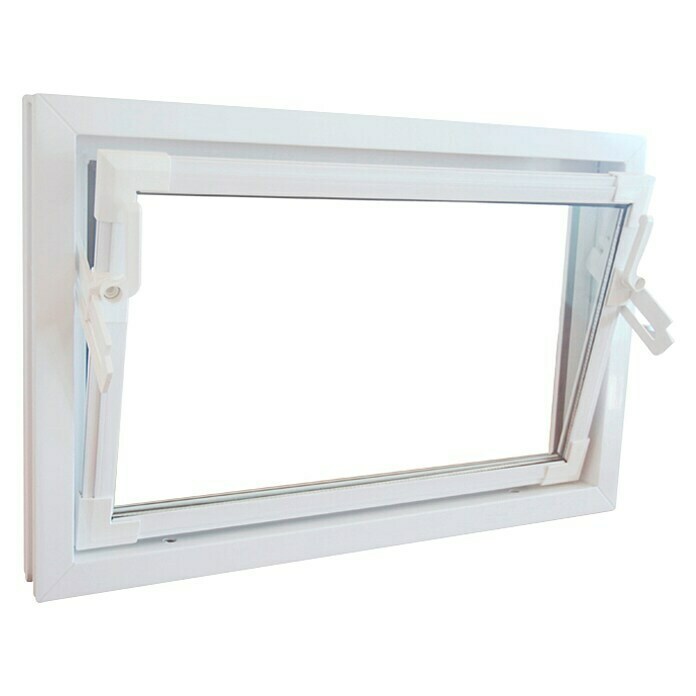 Solid Elements Kippfenster Q59 (B x H: 60 x 50 cm, Kunststoff, Weiß)