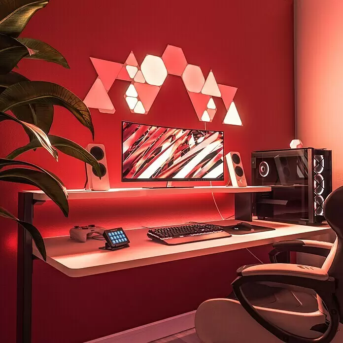 Nanoleaf Erweiterungskit Shapes Hexagons 3 Panels - 3 Stk., Weiß, RGBW, Hexagons, Smart Home-fähig: Ja - Stimmungsaufnahme