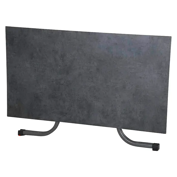 Siena Garden Urban Lights Gartenmöbel-Set Square Sessel/Sola Tisch - 5 -tlg., Polypropylen, Olive/Anthrazit - Nahaufnahme einer stilvollen, dunklen Konvektorheizung mit minimalistischem Design und moderner Optik für effiziente Raumwärme.