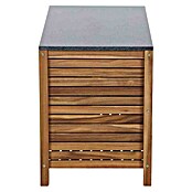 Siena Garden Grillküchen-Modul Riva (Natur/Dunkelgrau, B x T x H: 100 x 52 x 67 cm, Holz) | BAUHAUS