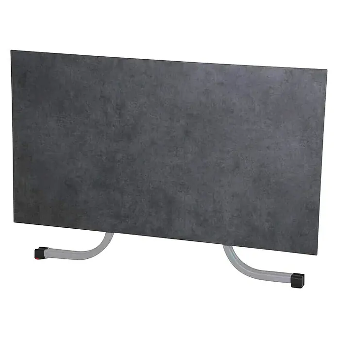 Siena Garden Gartentisch SolaL x B x H: 160 x 90 x 71 cm, HPL, Stahl, Silber/Dunkelgrau, Klappbar - Graue Infrarotheizung mit Standfüßen, ideal für effiziente und angenehme Wärme in jedem Raum. Elegantes Design und einfache Bedienung.