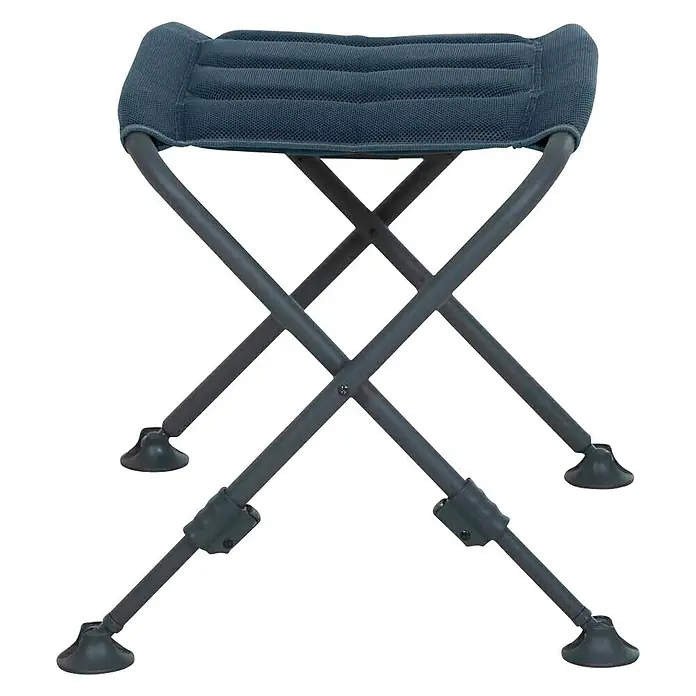 Siena Garden Gartenhocker Premium+ - Klappbar, Blau, B x T x H: 66 cm x 52 mm x 52 cm - Kompakter, blauer Falthocker für Camping und Outdoor-Aktivitäten. Der Hocker ist leicht und einfach zu transportieren.