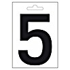 Folienzeichen (Buchstabe P, 10 cm, PVC, Schwarz)