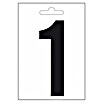 Folienzeichen (Buchstabe P, 10 cm, PVC, Schwarz)