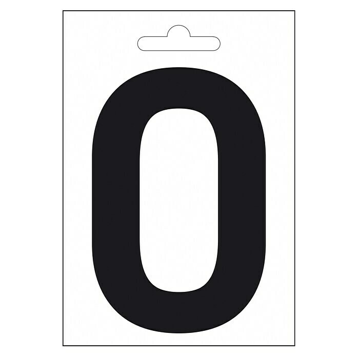 Folienzeichen (Zahl 8, 10 cm, PVC, Schwarz)