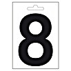 Folienzeichen (Buchstabe P, 10 cm, PVC, Schwarz)