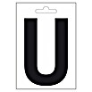 Folienzeichen (Buchstabe V, 10 cm, PVC, Schwarz)