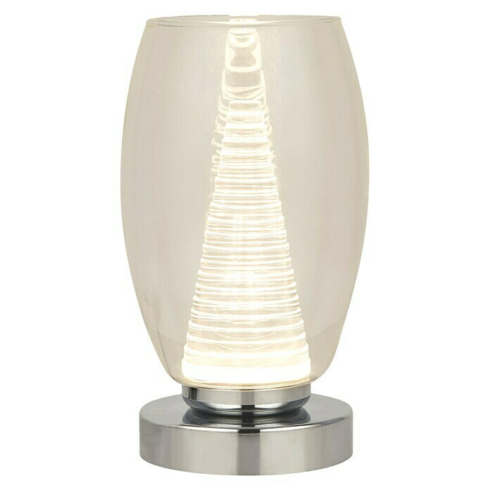 Searchlight Tischleuchte (L x B x H: 11,5 x 11,5 x 20,5 cm, Farblos)