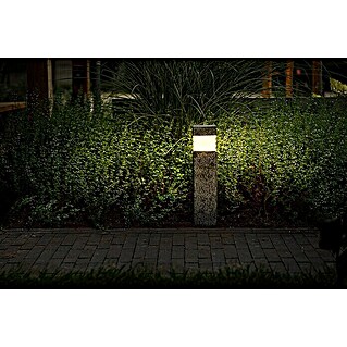 Garden Lights Sokkellamp voor buiten Nerva (3 W, Grijs, 140 x 140 x 475 mm)