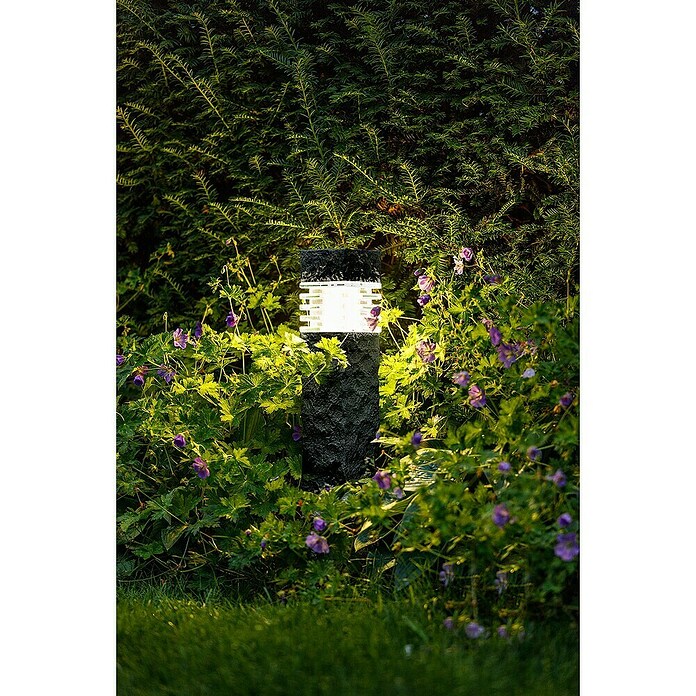 Garden Lights Sokkellamp voor buiten Kolossos (1,5 W, Antraciet, 105 x 105 x 600 mm) | BAUHAUS