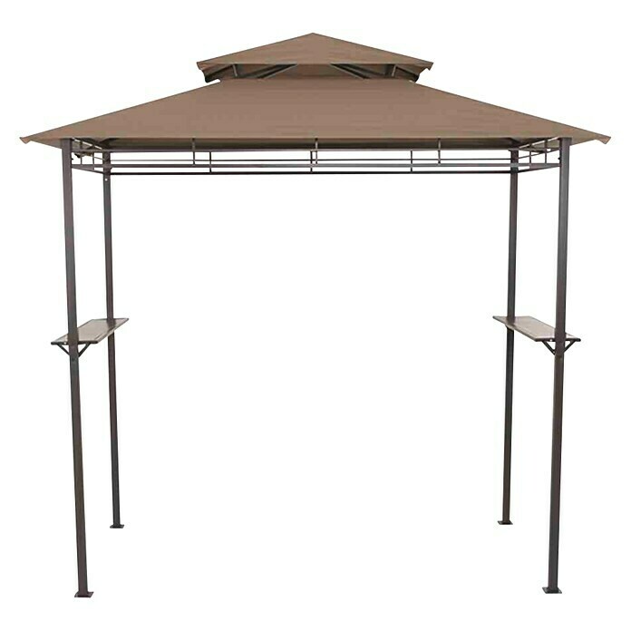 Siena Garden Grillpavillon BBQL x B: 244 x 127 cm, Taupe Front View