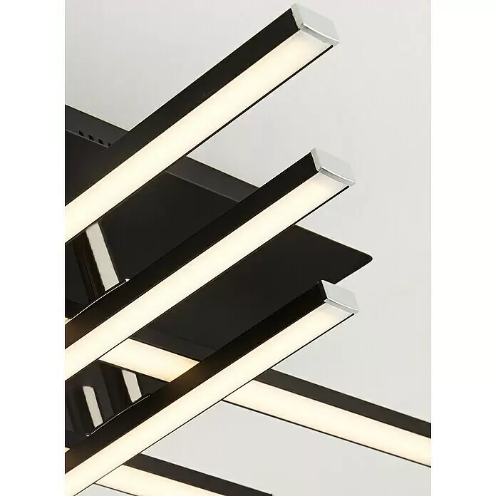 Searchlight LED-Deckenleuchte - 20 W, L x B x H: 45,5 x 45,5 x 85 cm, Schwarz, Weiß, 6 Stk. - Detailaufnahme