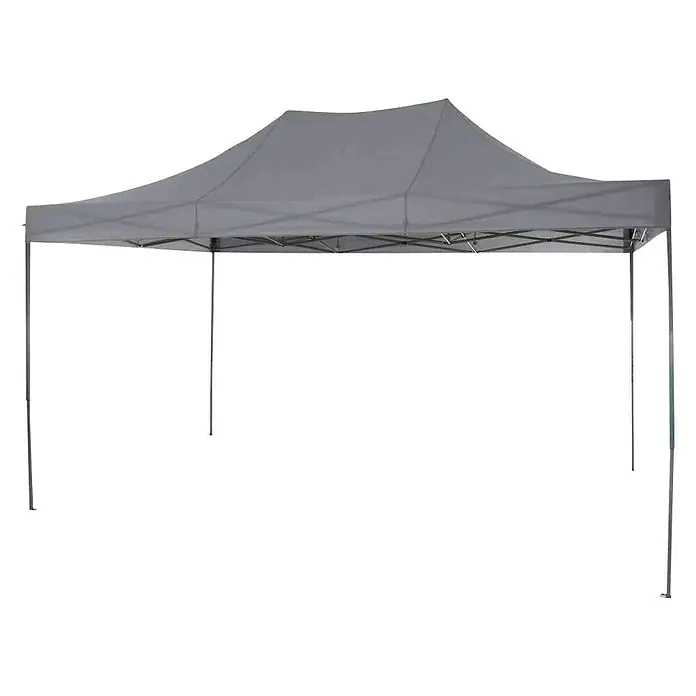 Siena Garden Faltpavillon Allrounder - B x T: 450 x 300 cm, Farbe Dach: Grau - Graues Faltzelt mit Metallrahmen, ideal für Veranstaltungen im Freien und einfachen Transport. Schnell aufgebaut und robust.