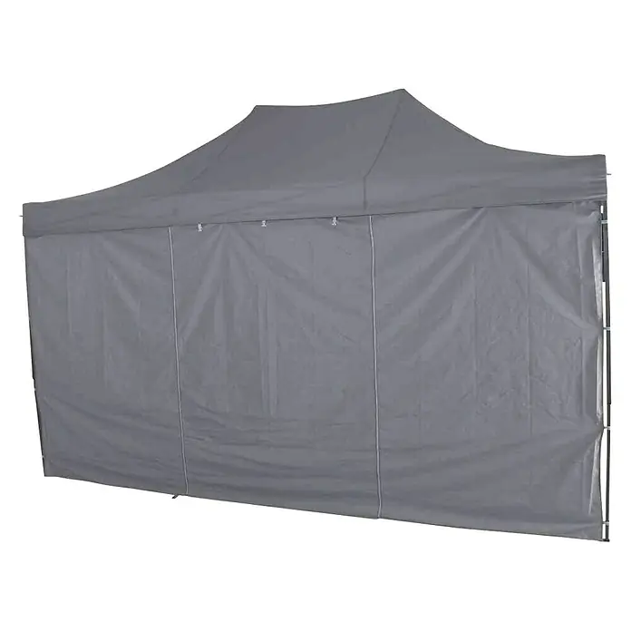 Siena Garden Faltpavillon Allrounder - B x T: 450 x 300 cm, Farbe Dach: Grau - Graues Partyzelt mit robustem Stoffbezug, ideal für Veranstaltungen im Freien, bietet Schutz vor Sonne und leichtem Regen und ist einfach aufzubauen.