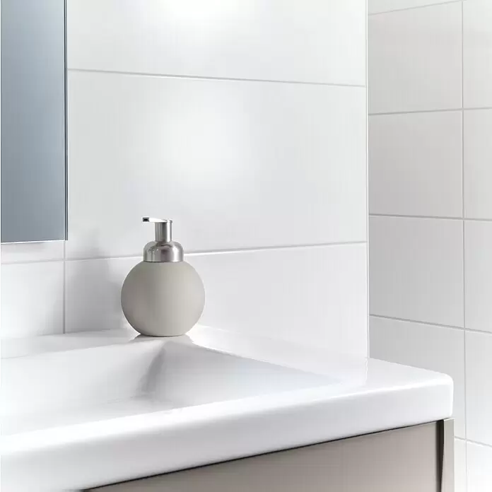 Ambiente by Palazzo Wandfliese Snowwhite New - 30 x 60 cm, Stärke: 9 mm, Weiß, Glänzend - Stimmungsaufnahme