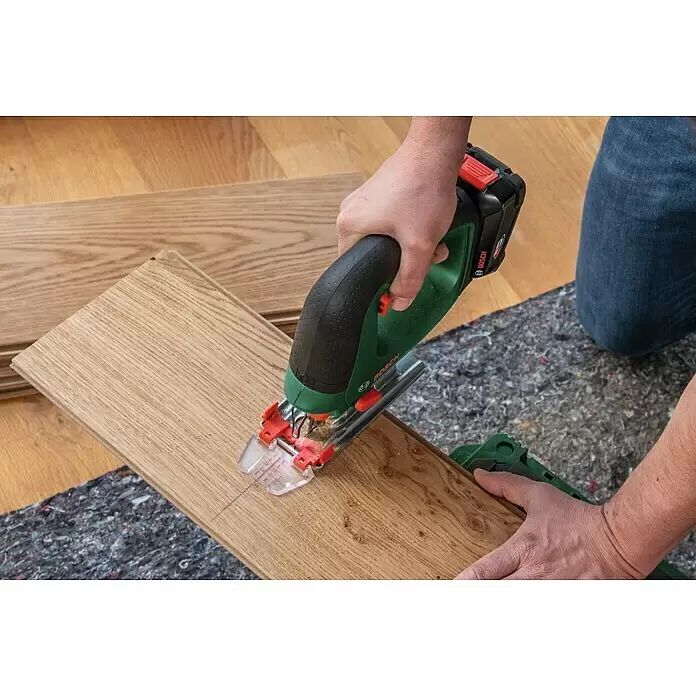 Craftomat Stichsägeblatt-Set - Laminat, 3 -tlg., T-Schaft - Anwendungsbeispiel