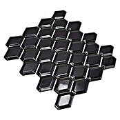 Mosaikfliese Diamant CG MD 5BG (25,2 x 26,5 cm, Schwarz, Glänzend)