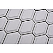 Mozaik pločica Diamant CG MD 3WM  (25,2 x 26,5 cm, Bijele boje, Mat) | BAUHAUS