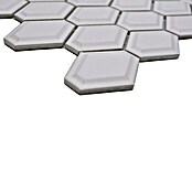 Mozaik pločica Diamant CG MD 3WM  (25,2 x 26,5 cm, Bijele boje, Mat) | BAUHAUS