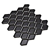 Mosaikfliese Diamant CG MD 7BM (25,2 x 26,5 cm, Schwarz, Matt)