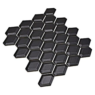 Mozaik pločica Diamant CG MD 7BM (25,2 x 26,5 cm, Crne boje, Mat)