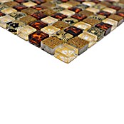 Mosaikfliese Quadrat Crystal Mix XCM M700 (30 x 30 cm, Beige, Glänzend)