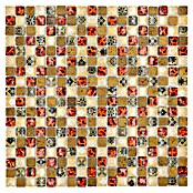 Mosaikfliese Quadrat Crystal Mix XCM M700 (30 x 30 cm, Beige, Glänzend)