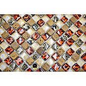 Mosaikfliese Quadrat Crystal Mix XCM M700 (30 x 30 cm, Beige, Glänzend)