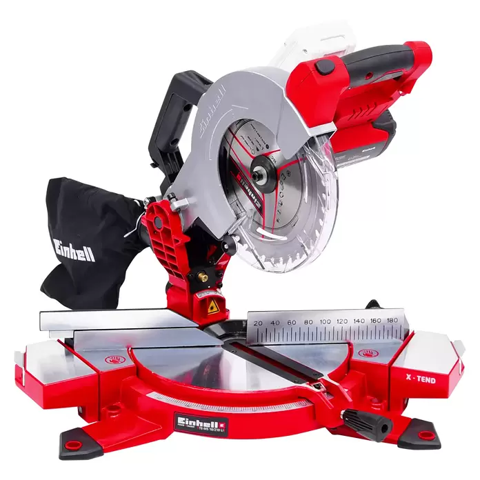 Einhell Power X-Change 18V Akku-Kapp- & Gehrungssäge TE-MS 18-210 Li-Solo - 18 V, Ohne Akku, Durchmesser Sägeblatt: 210 mm, Leerlaufdrehzahl: 3.000 U/min