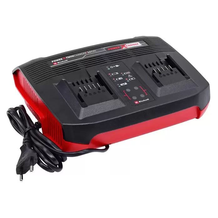 Einhell Power X-Change 18V Batterie-Ladegerät Power-X-Twincharger 3 A - Passend für: Einhell Power X-Change Akkus