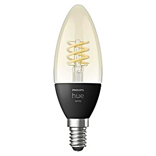 Philips Hue LED-Lampe White Filament (E14, 4,5 W, 300 lm, Warmweiß, 1 Stk.)