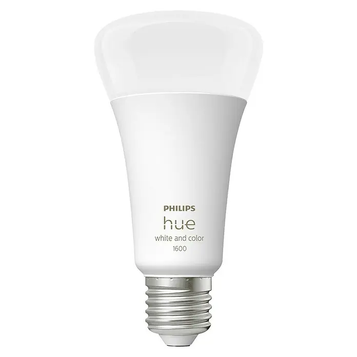 Philips Hue Smart-LED-Lampen Set White & Color - E27, Dimmbar, Warmweiß, 1.600 lm, 13,5 W, 1 Stk. - Intelligente Philips Hue White and Color 1600 Glühbirne mit E27-Sockel, ideal für stimmungsvolle Beleuchtung.