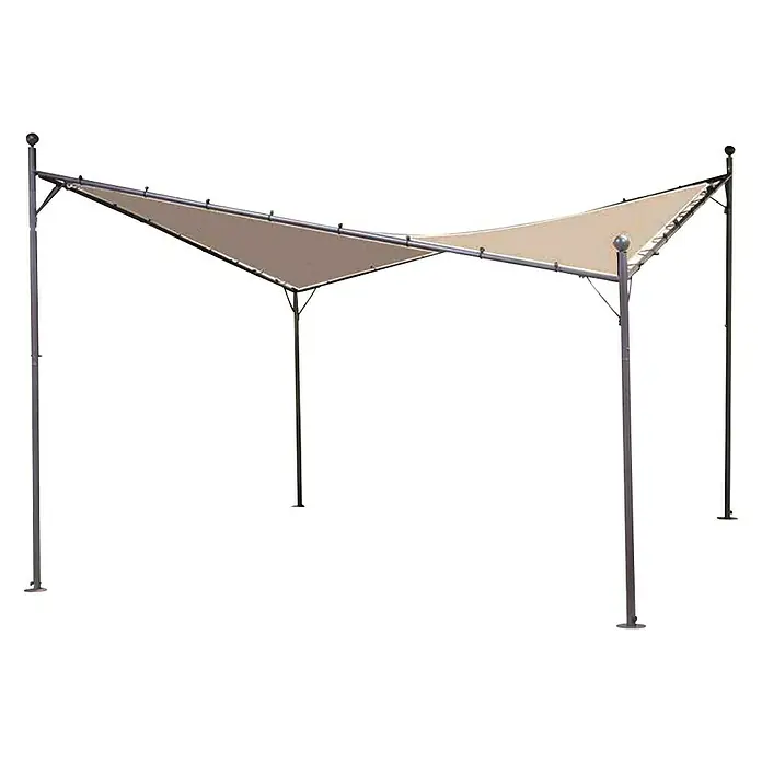 Siena Garden Ersatzdach Berlino - Für Siena Garden Pavillon 4x4 - Abbildung einer Outdoor-Pergola mit Sonnensegel für den Garten. Schafft Schatten und ist eine stilvolle Ergänzung für jeden Außenbereich.