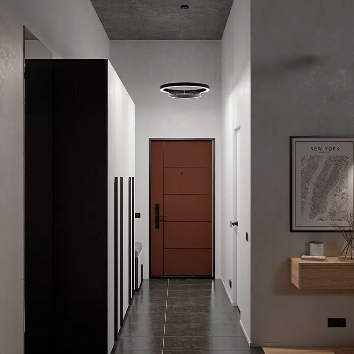 Direct Signs LED-Pendelleuchte Noble - Höhe: 150 cm, Schwarz, Durchmesser: 600 mm - Stimmungsaufnahme