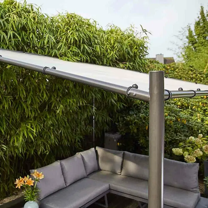 Siena Garden Ersatzdach Levino - Für Siena Garden Pavillon Levino 3x4 - Elegante Outdoor-Lounge mit Sonnenschutz. Das graue Lounge-Set bietet Komfort und Stil, geschützt durch eine moderne Überdachung.