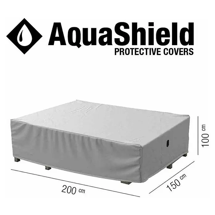 Siena Garden Sitzgruppen-Schutzhülle AquaShield - L x B x H: 200 x 150 x 100 cm, Kunststoff - AquaShield Schutzhülle für Gartentisch, wasserdicht und robust. Die Maße sind 200x150x100 cm für optimalen Schutz.