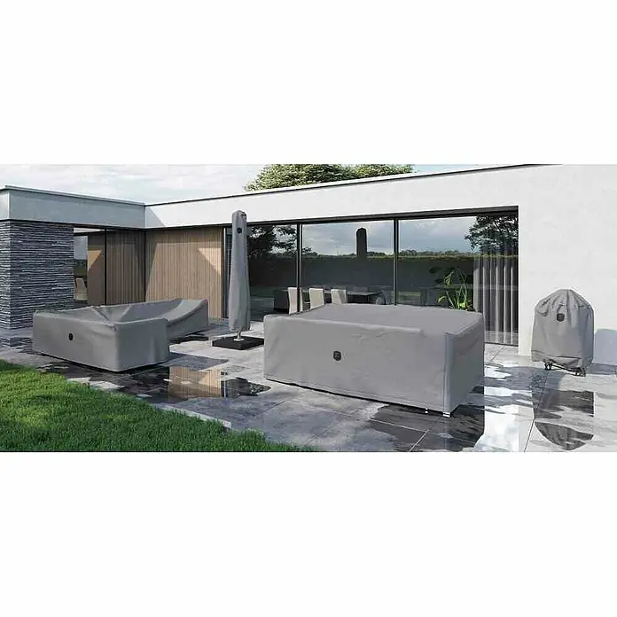 Siena Garden Schutzhülle AquaShield - Passend für: Hängematten, L x B x H: 312 x 105 x 104 cm - Graue Möbelabdeckungen schützen Gartenmöbel vor Witterungseinflüssen und halten sie sauber. Ideal für den Außenbereich.