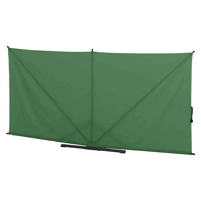 Siena Garden Sichtschutz Ben - 280 x 150 cm, Grün/Anthrazit - Grüner, tragbarer Hintergrund für Fotos und Videos. Ideal für Content Creator, um einen professionellen Hintergrund zu schaffen.