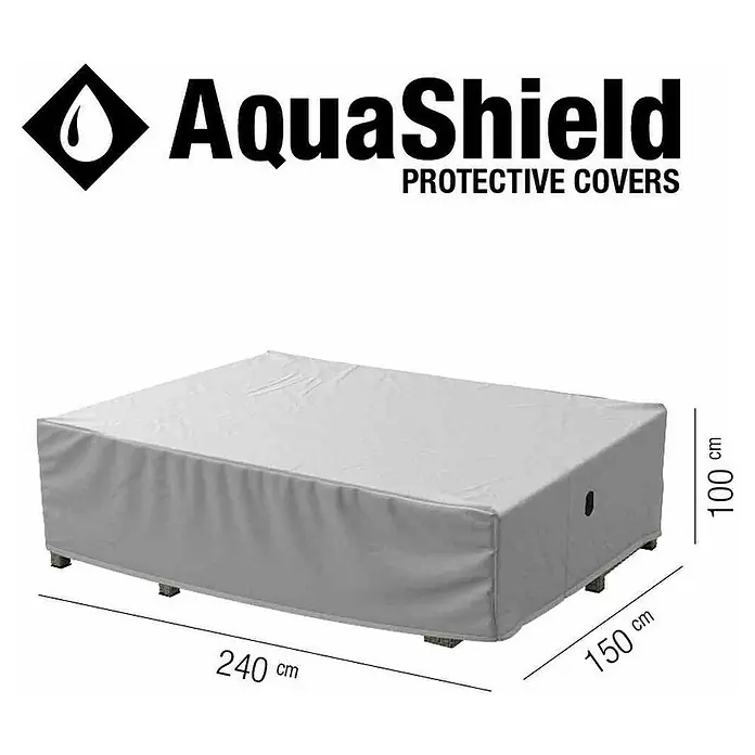 Siena Garden Sitzgruppen-Schutzhülle AquaShield - L x B x H: 240 x 150 x 100 cm, Kunststoff - AquaShield Schutzhülle für Gartenmöbel, 240x150x100 cm, schützt Ihre Möbel zuverlässig vor Witterungseinflüssen und verlängert ihre Lebensdauer.