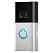 Ring Türklingel mit Kamera Video Doorbell 4 Akku (Nickel matt, 1.920 x 1.080 Pixel (Full HD), 2,8 x 6,2 x 12,8 cm, Smarte Steuerung: Ring App) | BAUHAUS