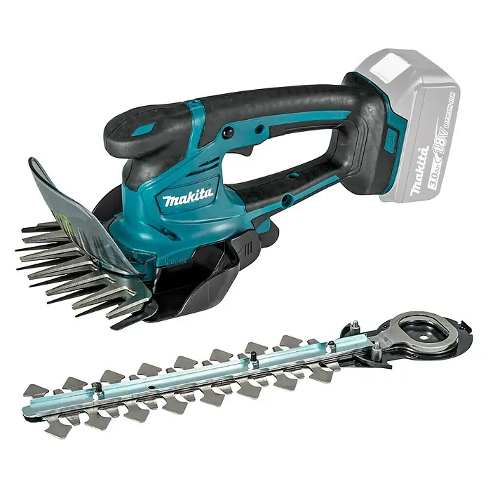 Makita LXT 18V Podadora de batería DUM604ZX - 18 V, Iones de litio, Sin batería, Anchura de la hoja: 16 cm - Cortasetos inalámbrico Makita con accesorio de cizalla intercambiable y batería. Ideal para jardinería precisa e inalámbrica.