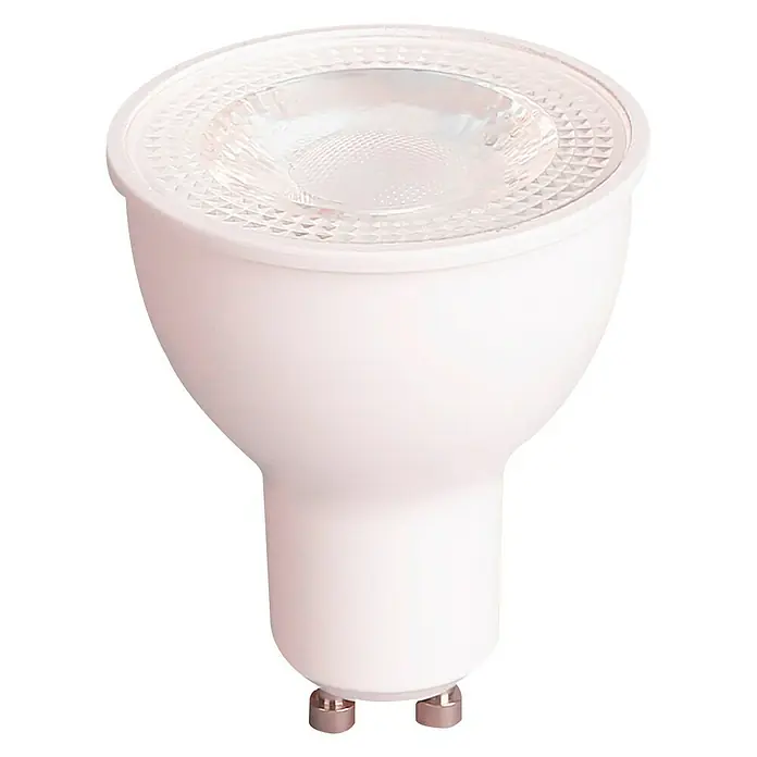 Müller-Licht Tint LED-Lampe - GU10, Dimmbar, Warmweiß, 350 lm, 6 W - Nahaufnahme einer MR16 LED-Lampe mit GU5.3-Sockel, ideal für energieeffiziente Beleuchtungslösungen.