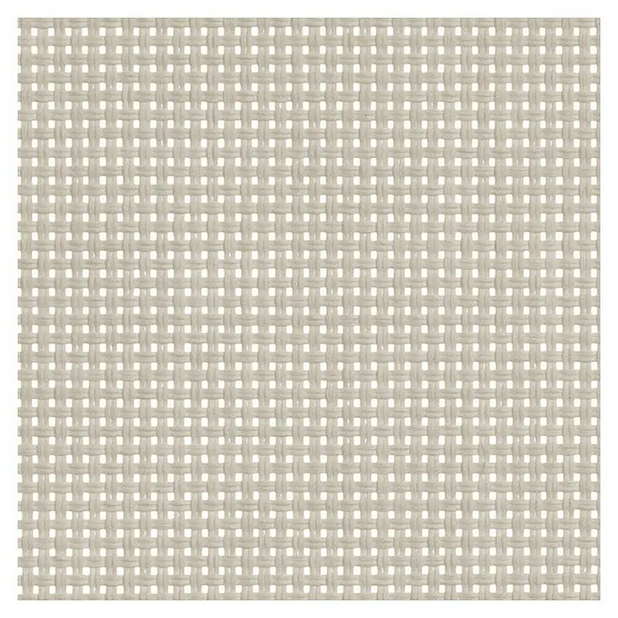 Estor enrollable screen 10% - An x Al: 135 x 250 cm, Lino - Primer plano de un tejido fino beige claro, ideal para textiles y manualidades, con una textura uniforme y calada.