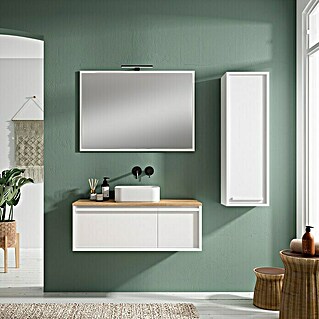 Mueble de lavabo Loira (L x An x Al: 45 x 80 x 35 cm, Blanco, Mate)