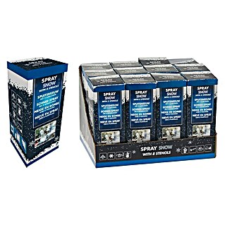 Decoratieve sneeuw met sjabloon (150 ml, Wit)