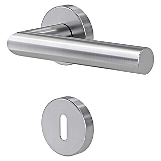 Diamond Doors Set kvaka za sobna vrata Premium  (Plemeniti čelik, Oblik slova L, Uklopna brava)