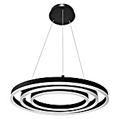 Lavida Ring LED-Pendelleuchte rund (55 W, Ø x H: 50 x 120 cm, Schwarz, Mehrfarbig) | BAUHAUS