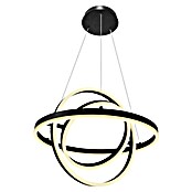 Lavida Ring LED viseća svjetiljka  (55 W, Ø x V: 50 x 120 cm, Crne boje, Raznobojno) | BAUHAUS